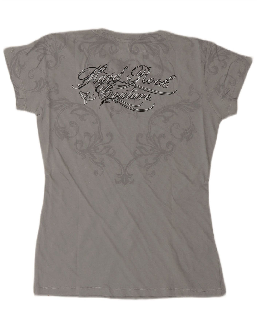 HARD ROCK CAFE Camiseta gráfica Venecia para mujer Top UK 10 Small Grey Cotton