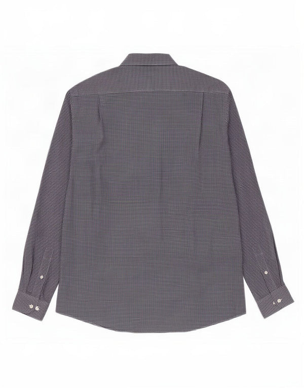 Tommy Hilfiger Camisa Slim Fit para Hombre Talla 16 1/2 Grande Azul Marino Gingham