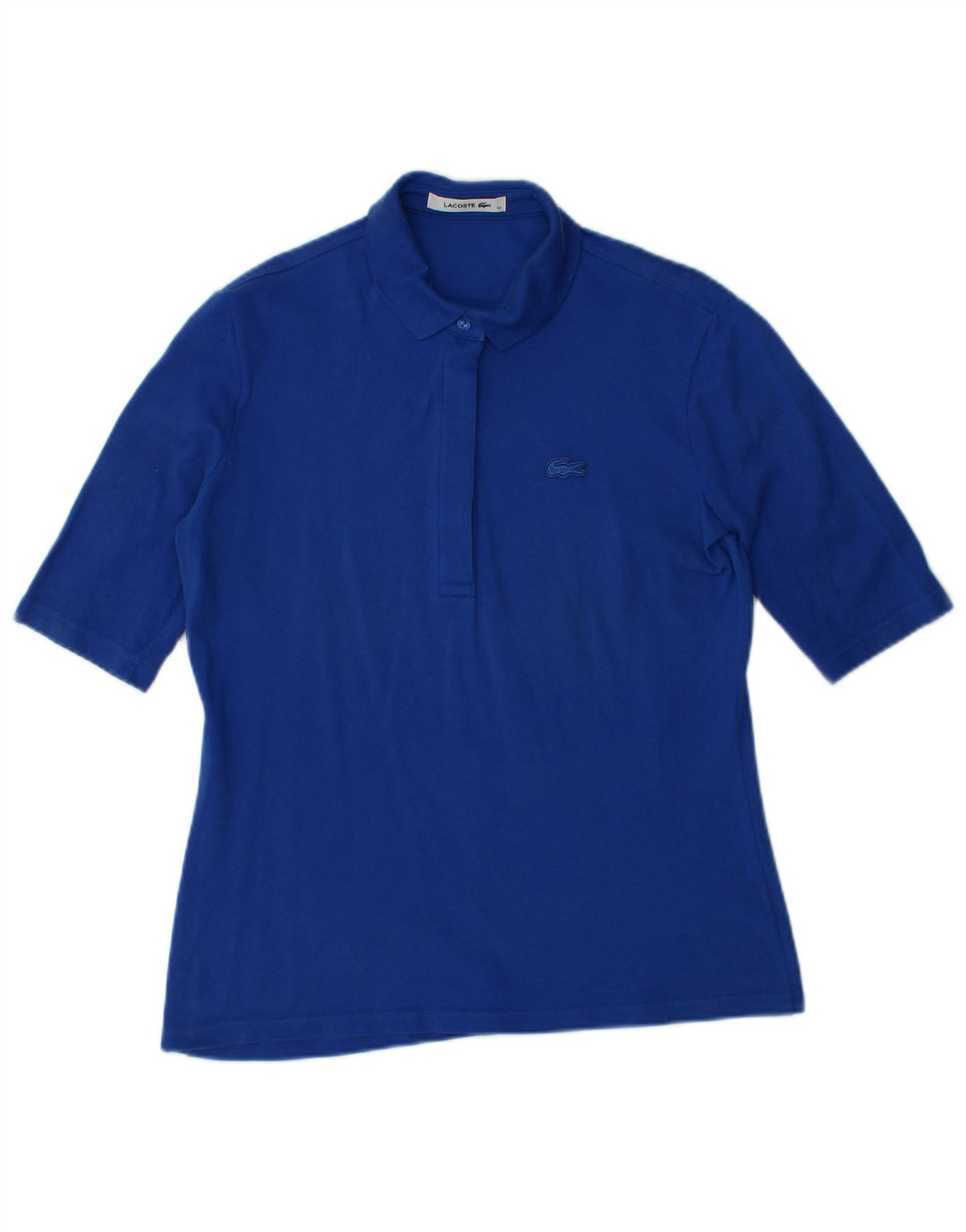 Polo LACOSTE Mujer Talla 40 Algodón Azul Medio