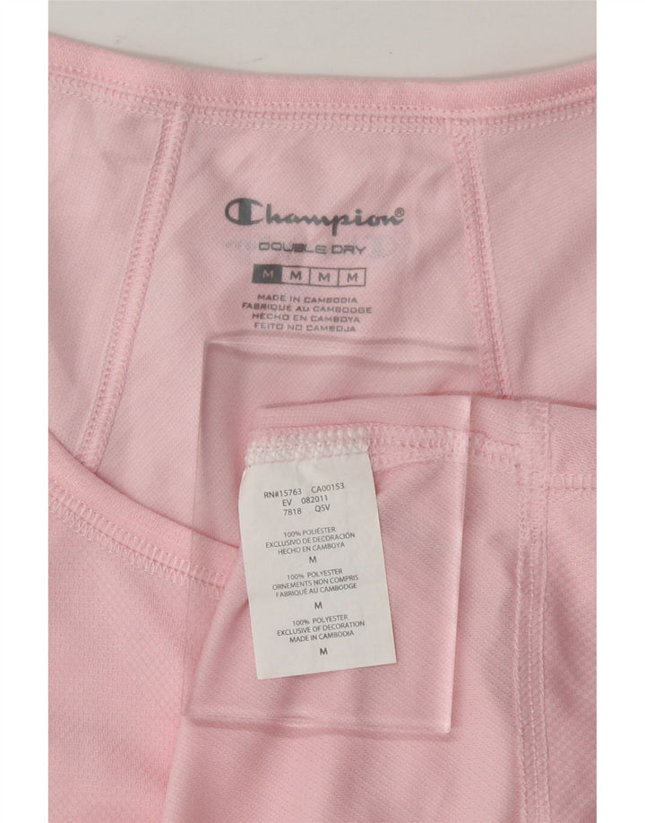 CHAMPION Womens Vest Top UK 12 Medium Pink Polyester Vintage Champion and Second-Hand Champion from Messina Hembry 
