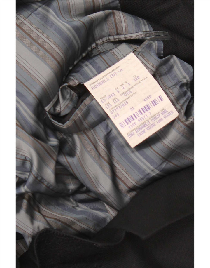Hugo Boss Chaqueta tipo blazer de 3 botones para hombre EU 56 3XL Lana virgen negra