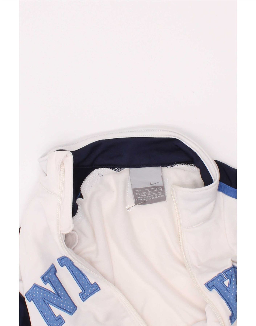 Nike - Chaqueta de chándal gráfica para niños de 4 a 5 años, color blanco, talla pequeña
