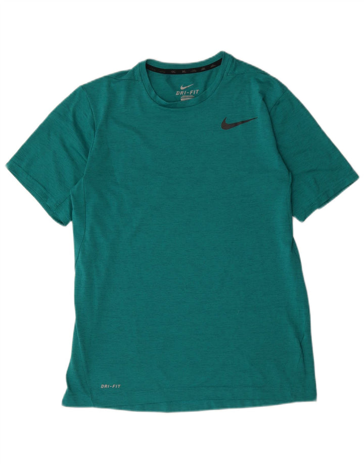 Camiseta Nike Dri Fit para hombre Top medio poliéster moteado turquesa