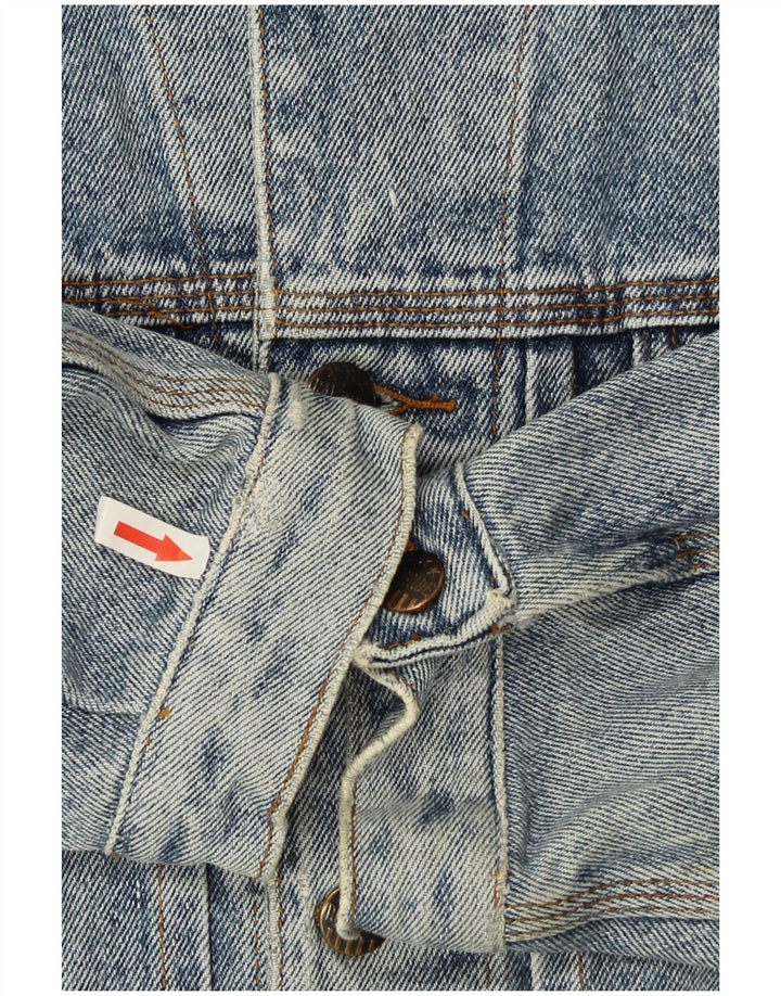Vintage hombres chaqueta de mezclilla Reino Unido 36 pequeño azul