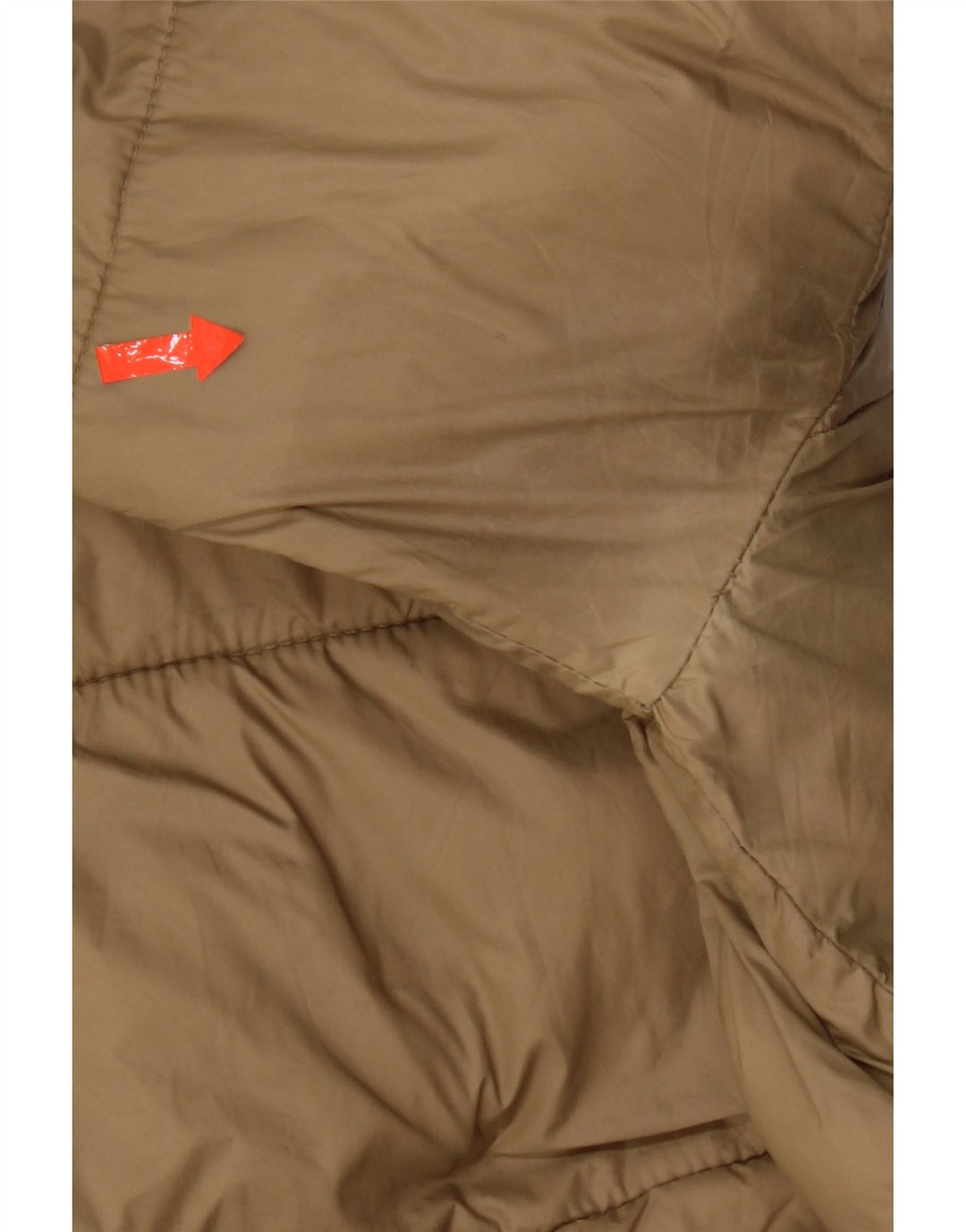 Zara Mens Chaqueta Acolchada Con Capucha UK 36 Small Beige