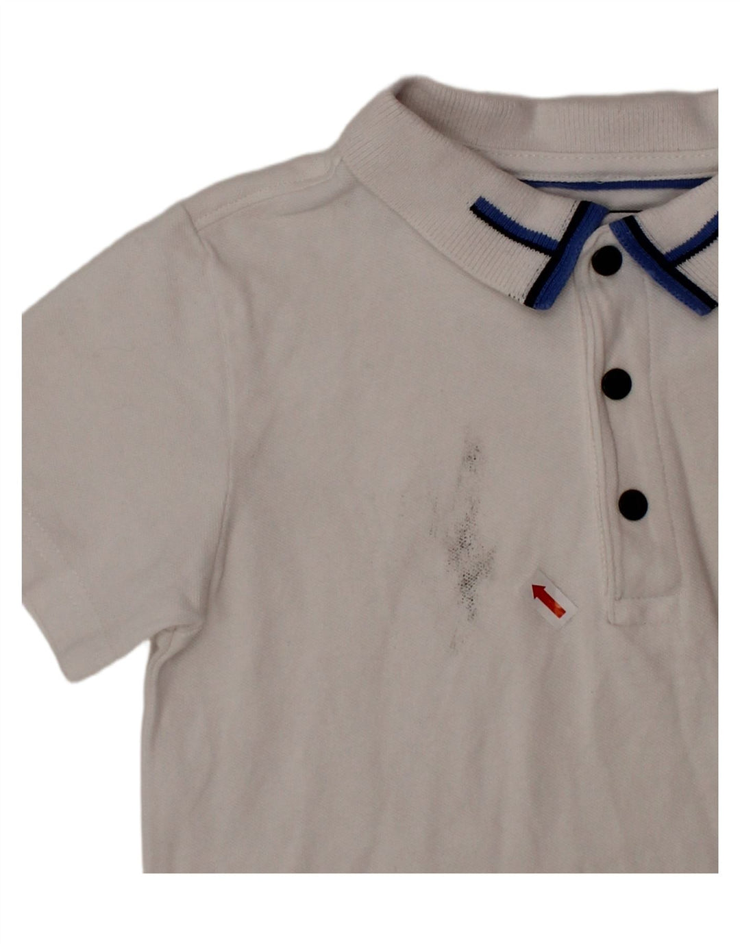 TED BAKER Boys Polo Shirt 4-5 Years White Cotton