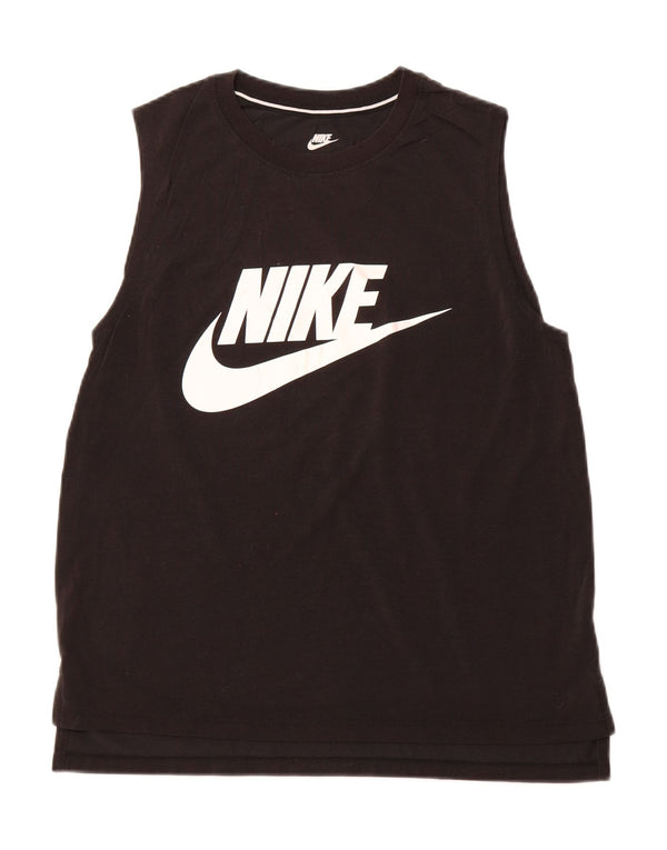 NIKE Hombre Graphic Vest Top Medium Black