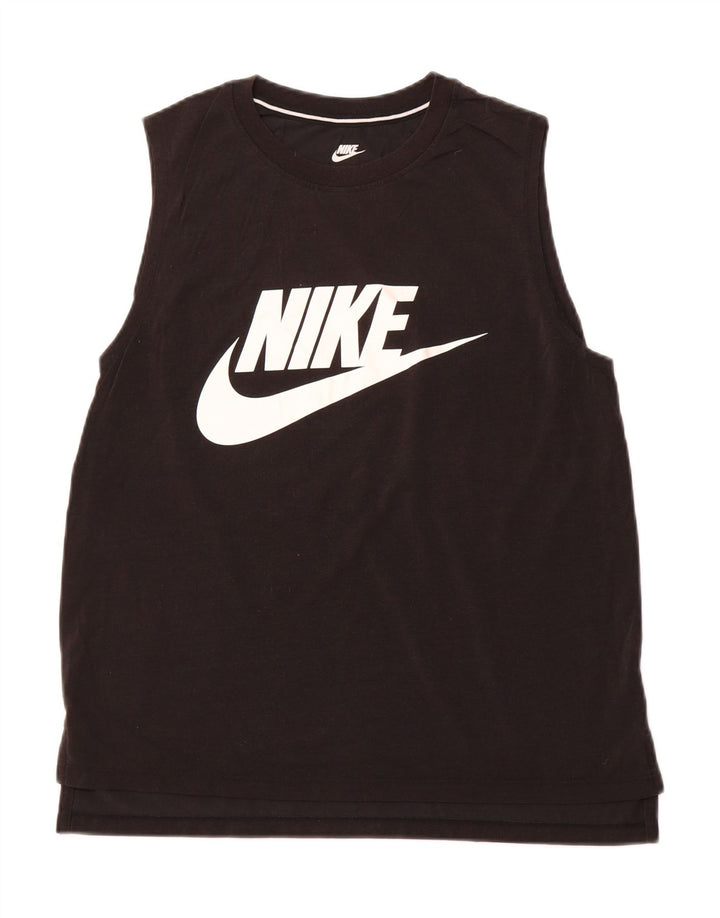 NIKE Hombre Graphic Vest Top Medium Black