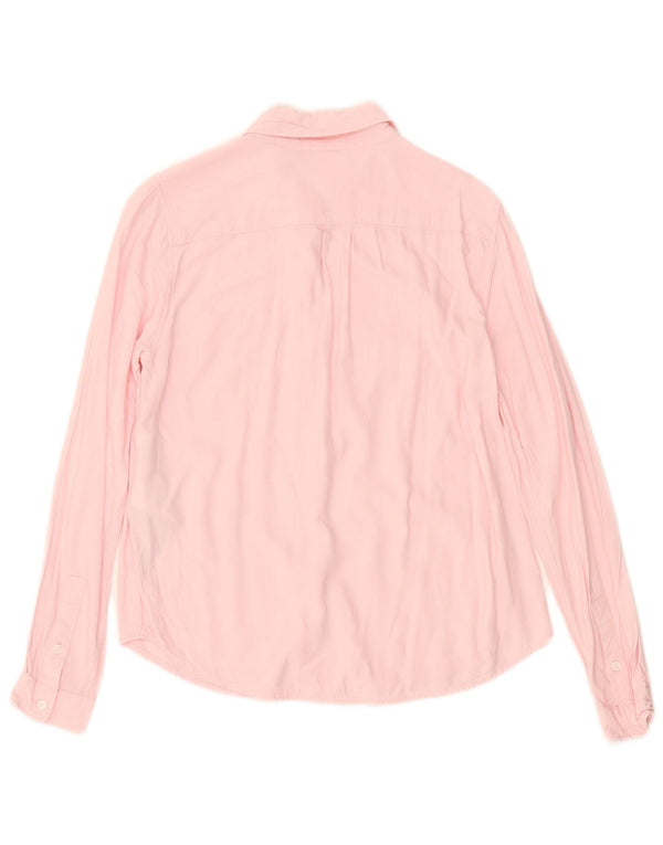 Levi's Camisa de corte clásico para mujer UK 10 Small Viscosa rosa