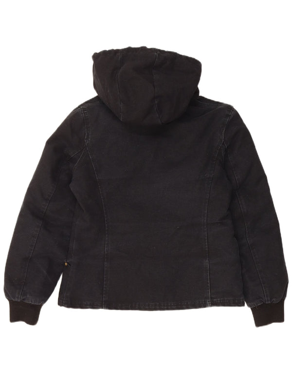 Richlu Chaqueta acolchada con capucha para mujer UK 44 Mediana Negro