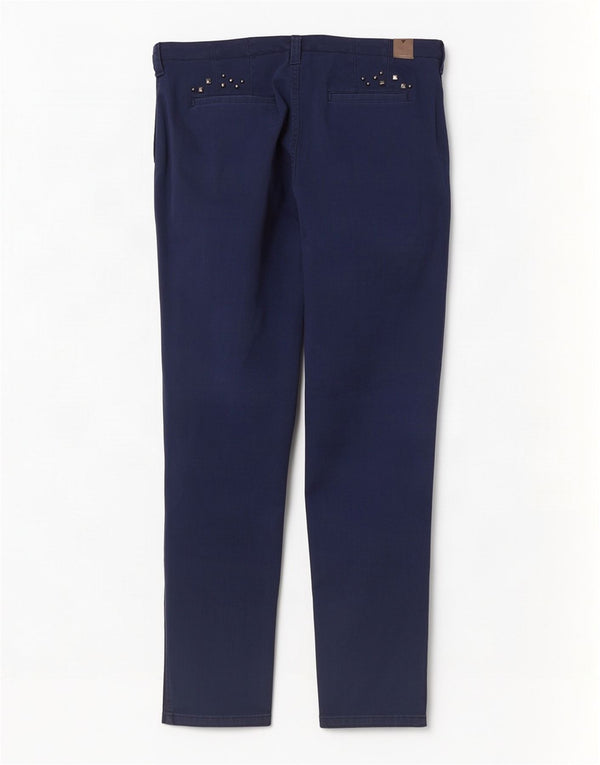 Pantalón Chino Slim Guess Mujer W30 L29 Algodón Azul Marino