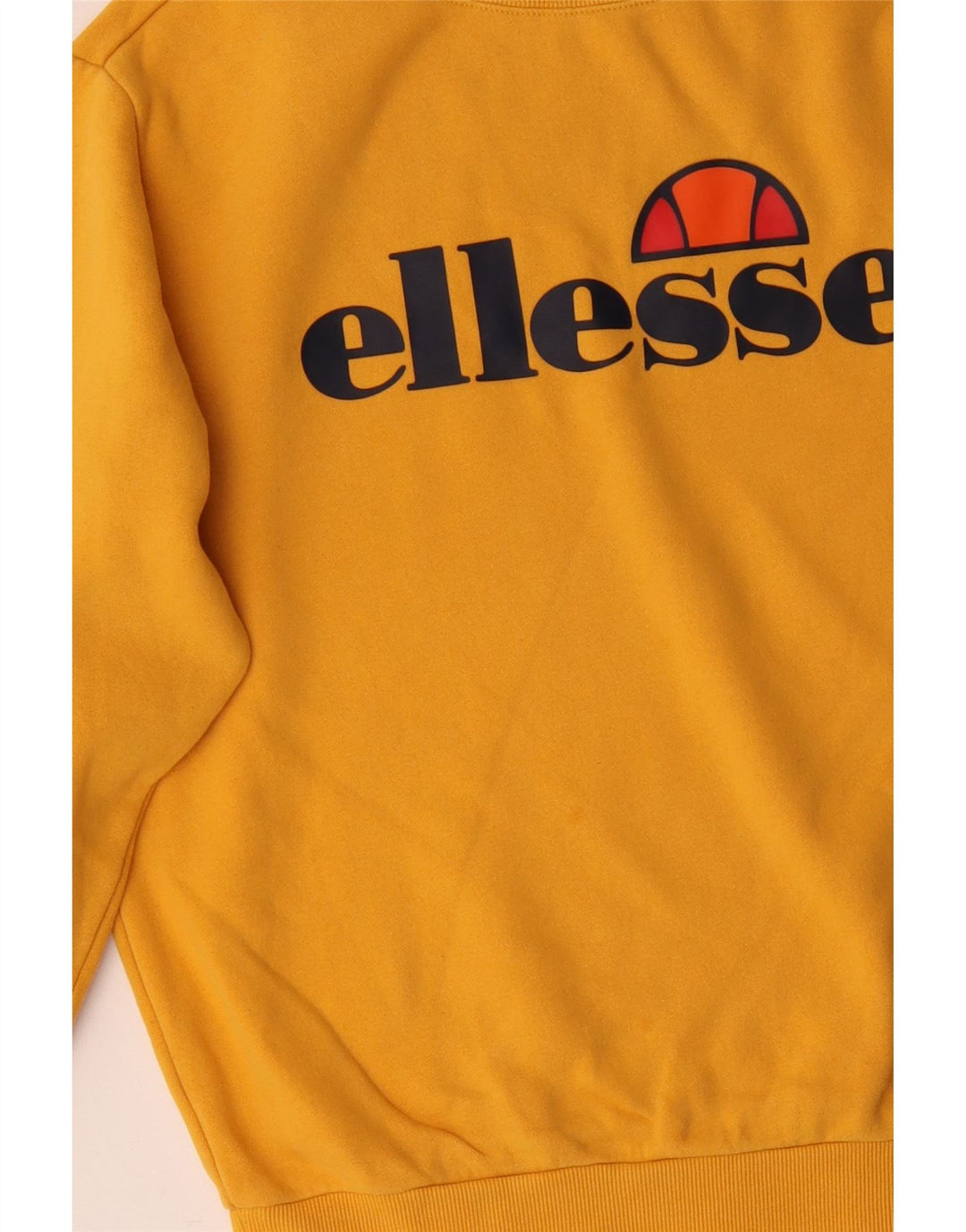 ELLESSE Sudadera de gran tamaño con gráfico para mujer UK 12 Medium Yellow