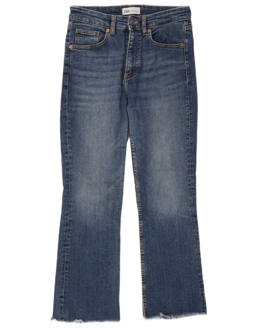 Zara Jeans Bootcut para Mujer EU 38 Small W28 L26 Azul