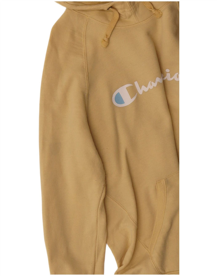 Champion Sudadera Con Capucha Gráfica Para Hombre Jersey Grande De Poliéster Amarillo