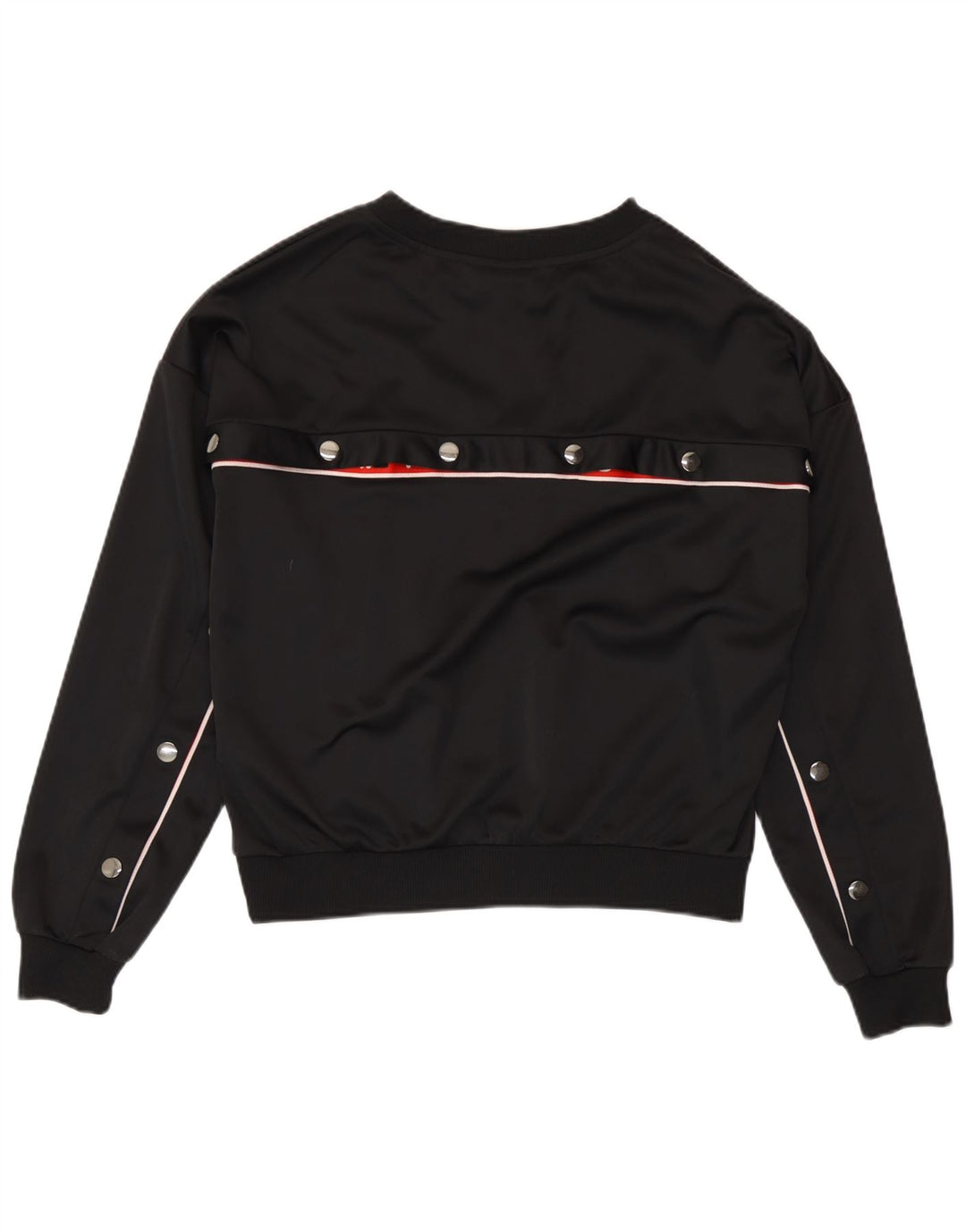 Fila Sudadera gráfica para mujer Jumper UK 14 Mediano Negro Poliéster