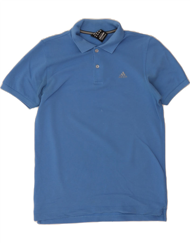 ADIDAS Mens Clima 365 Polo Shirt Medium Blue Cotton Vintage Adidas and Second-Hand Adidas from Messina Hembry 