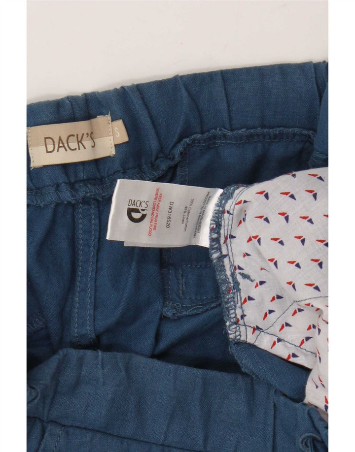 Dack's Pantalones chinos rectos para hombre pequeños W32 L25 algodón azul