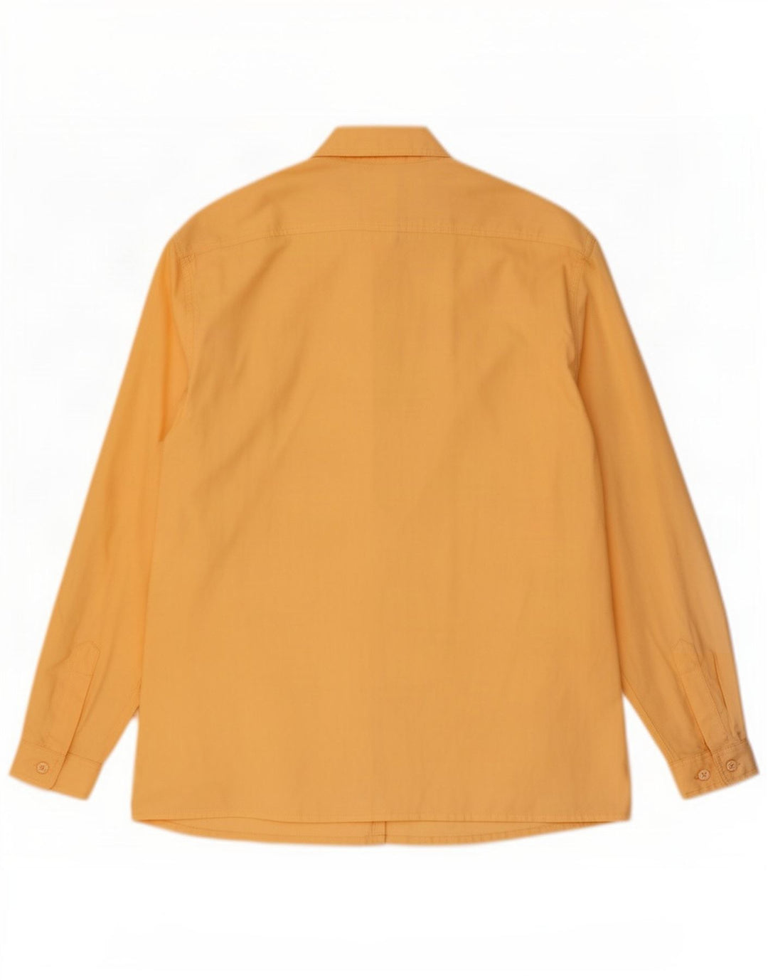 Vintage mujer suelta ajuste camisa EU 38 algodón amarillo medio