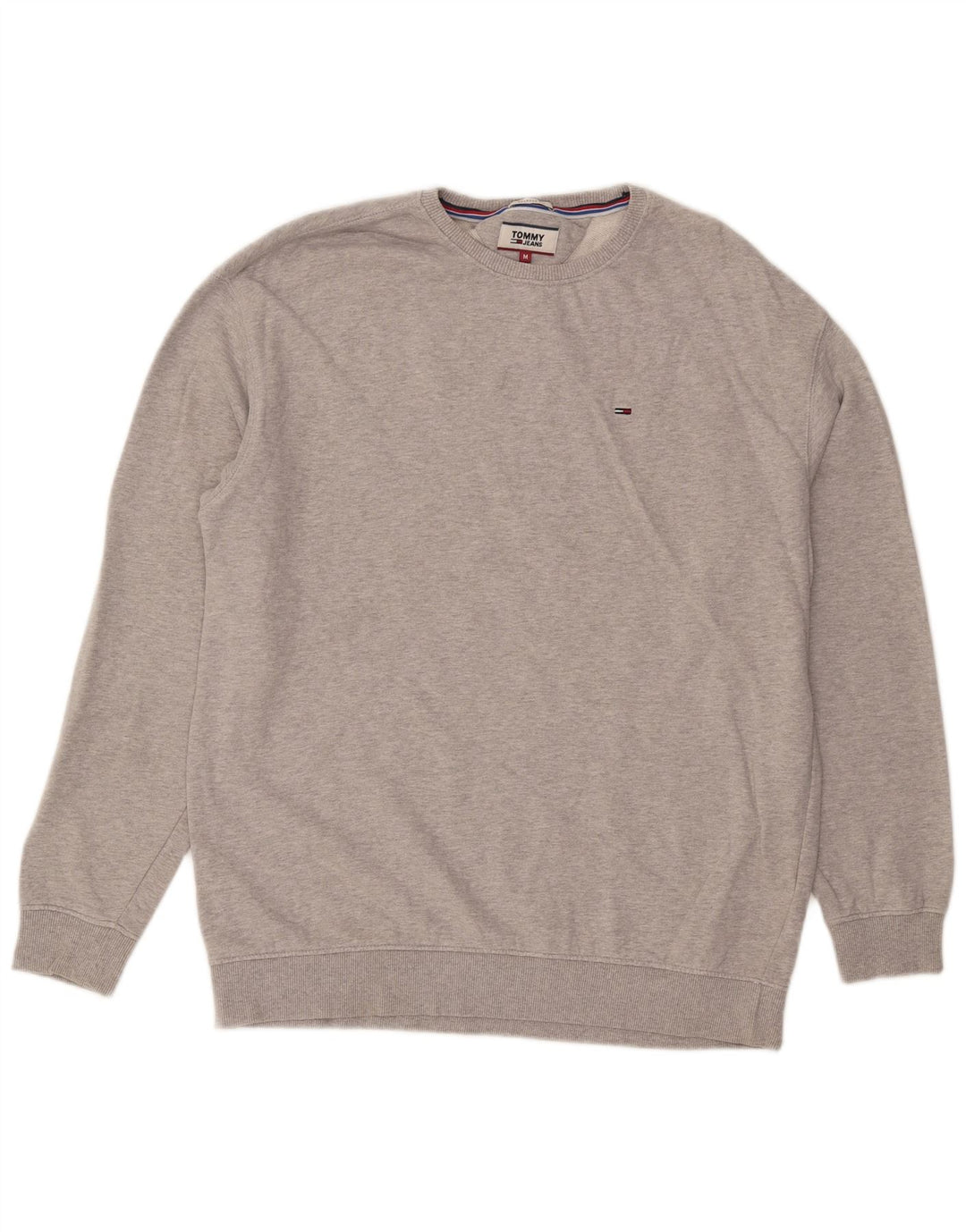 Tommy Hilfiger Sudadera Relaxed Fit para Hombre Jersey De Algodón Gris Medio