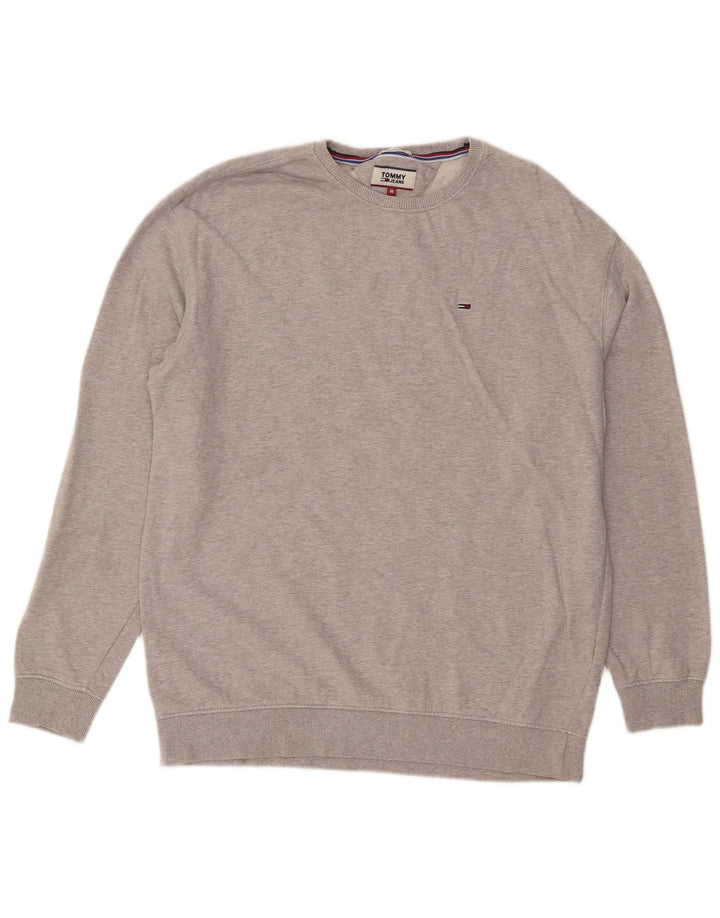 Tommy Hilfiger Sudadera Relaxed Fit para Hombre Jersey De Algodón Gris Medio