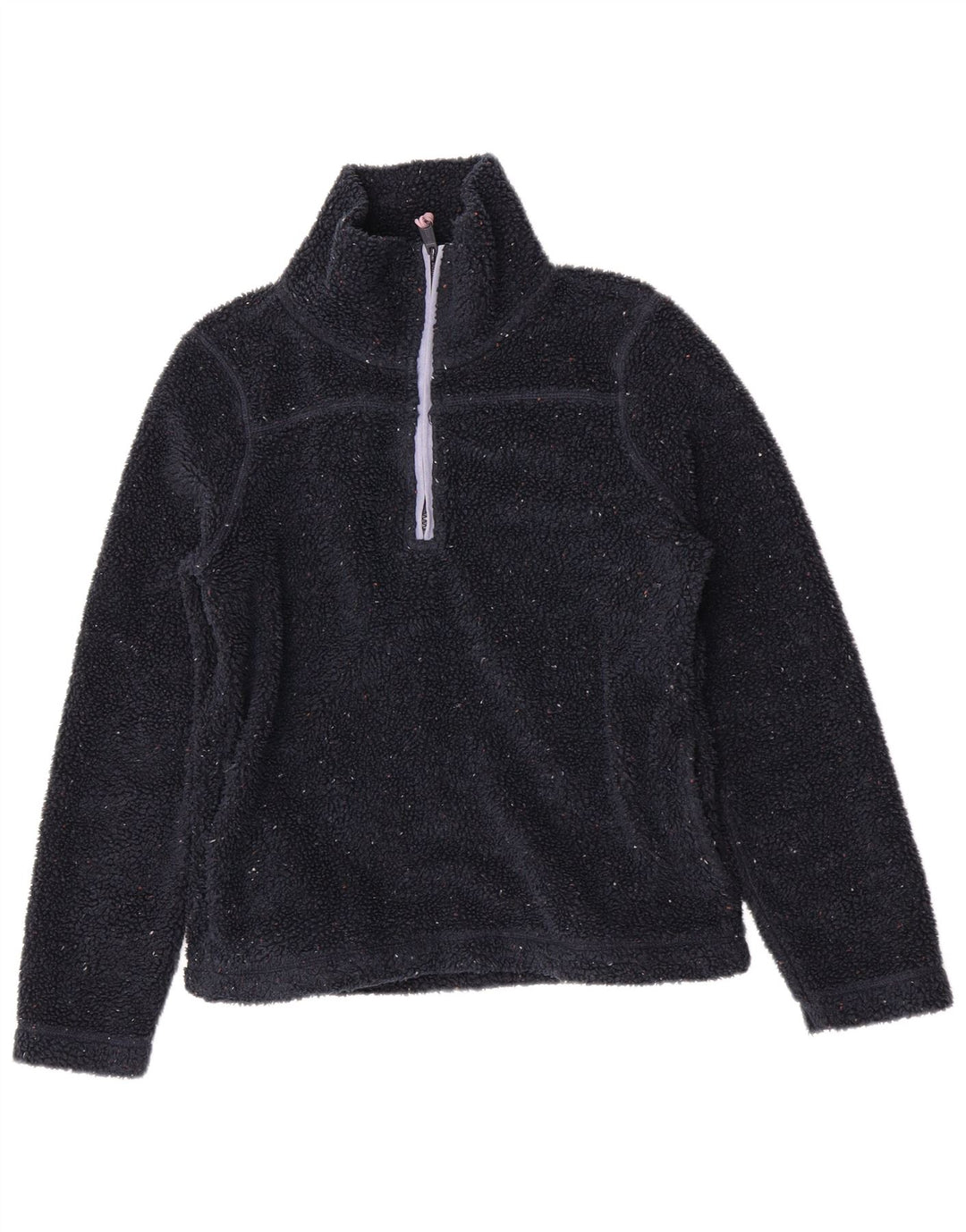 Jersey de forro polar con cuello y cremallera para mujer de Fat Face UK 8 Small Poliéster azul marino