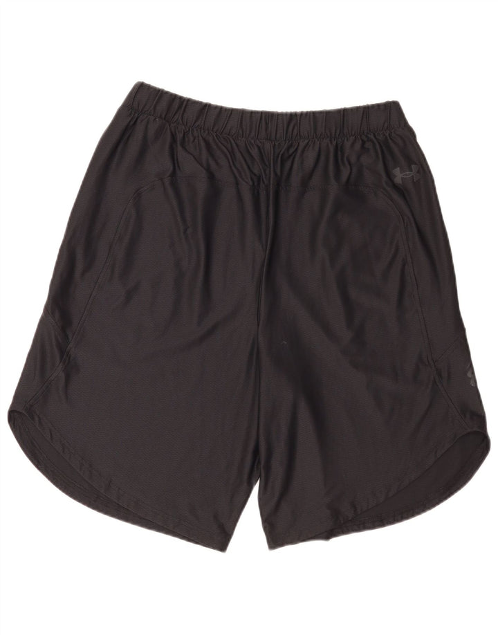 Under Armour Pantalones cortos deportivos para hombre, talla grande, negro
