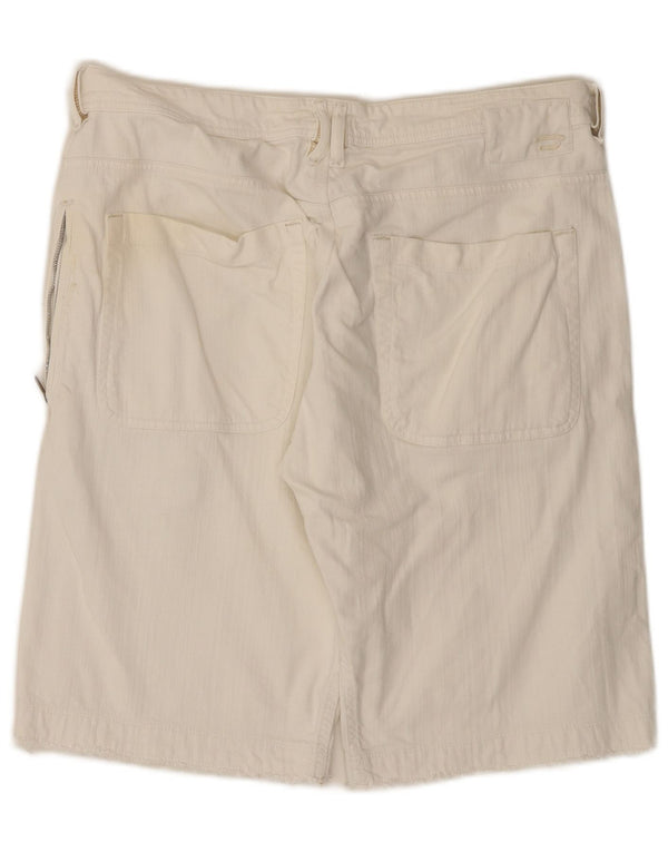 Diesel Mens Chino Shorts W34 Grande Algodón Blanco