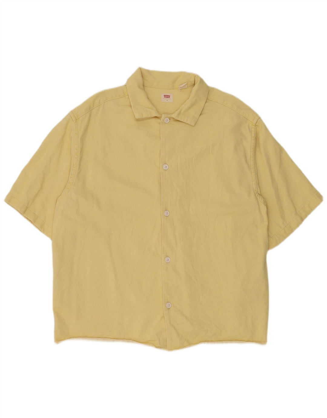 Levi's Hombre Camisa Vaquera De Manga Corta De Algodón Amarillo Medio