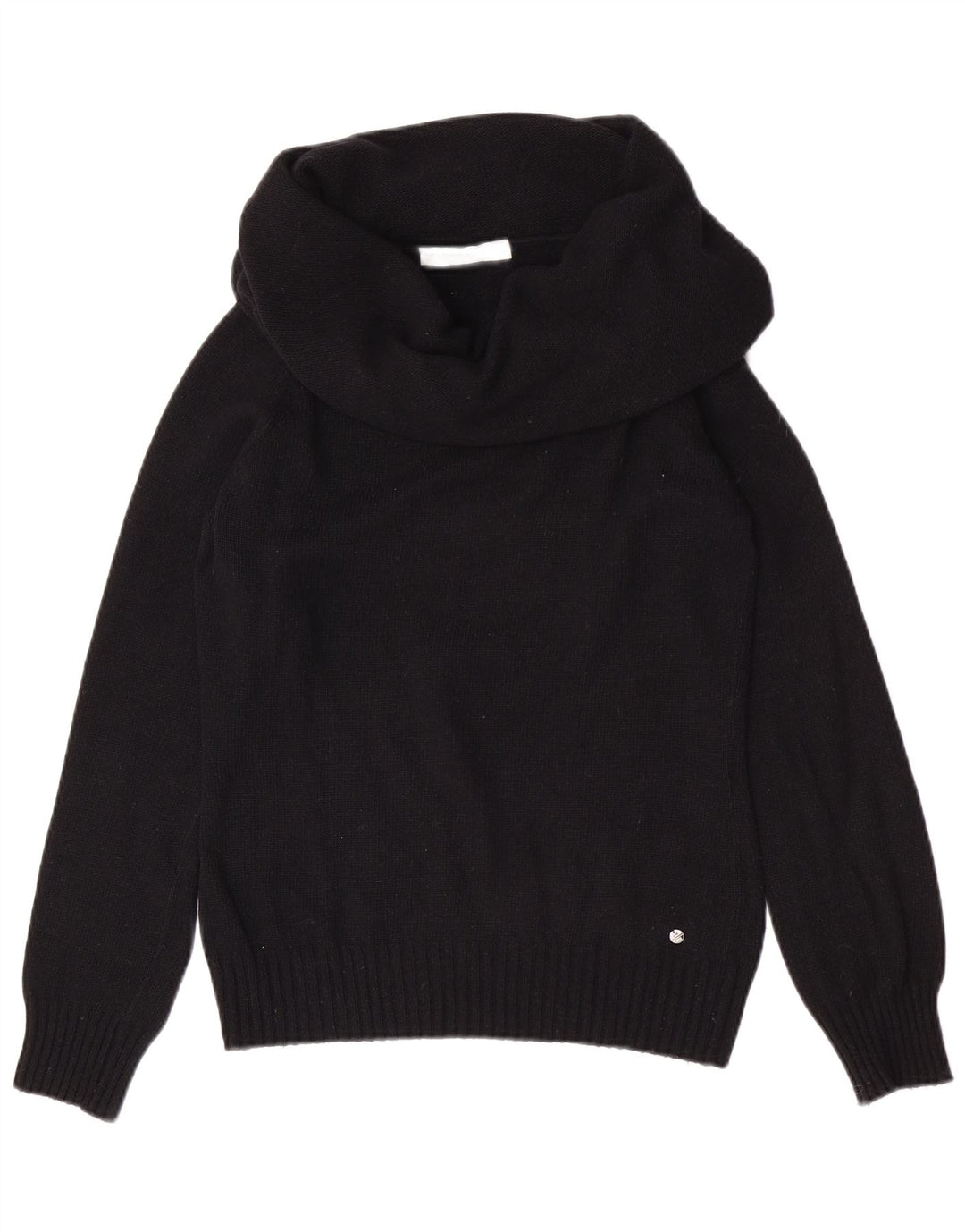 North Sails Suéter tipo jersey con cuello vuelto para mujer UK 8 Small Black Angora