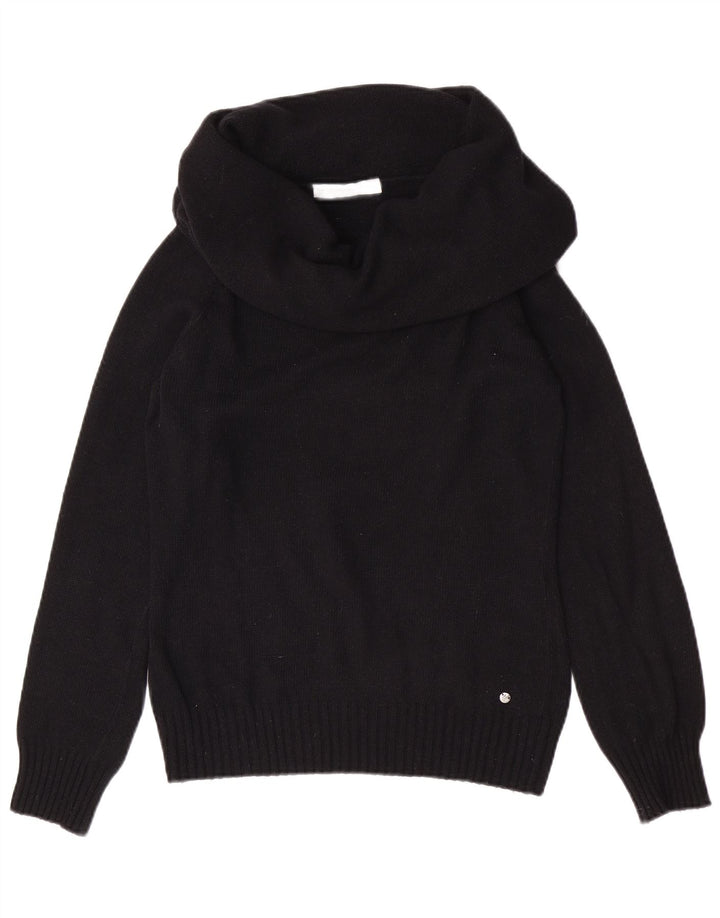 North Sails Suéter tipo jersey con cuello vuelto para mujer UK 8 Small Black Angora