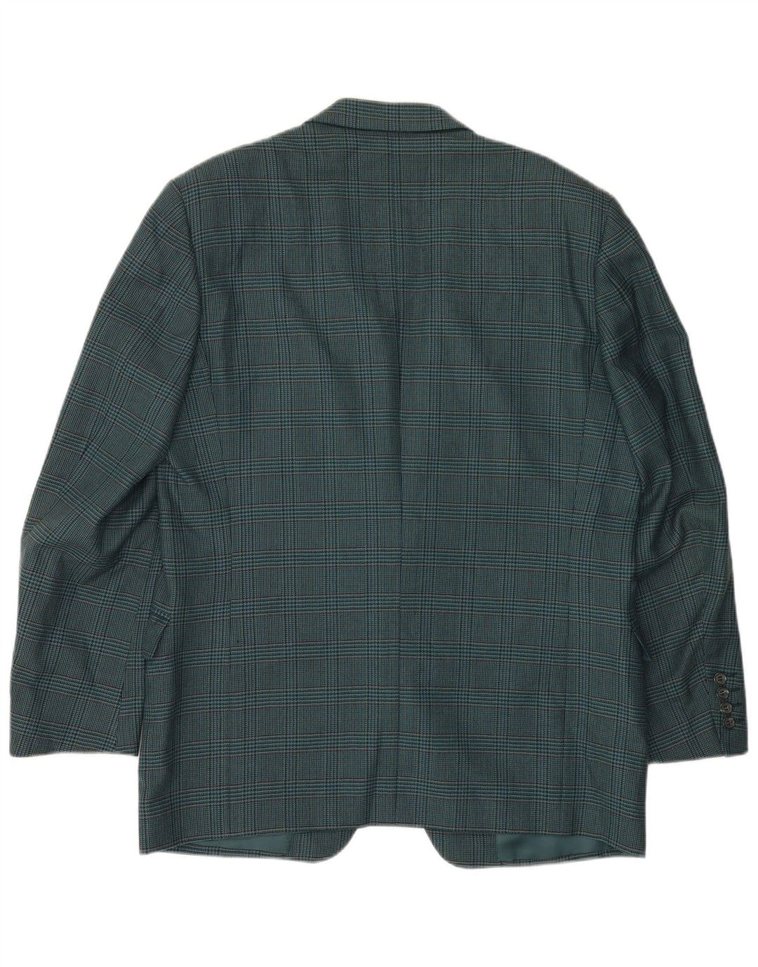 CANALI Chaqueta tipo blazer de 2 botones para hombre IT 52 XL Lana de pata de gallo azul