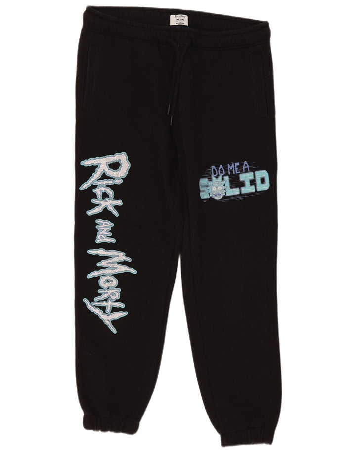 Pull & Bear Hombre Rick and Morty Pantalones De Chándal Joggers Medium Black