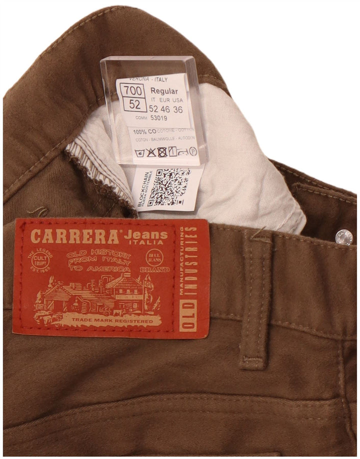 CARRERA Pantalón Casual Regular Mujer W36 L32 Algodón Marrón