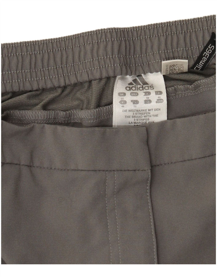 ADIDAS Mujer Clima 365 Chándal Pantalones UK 20 2XL Gris Poliéster