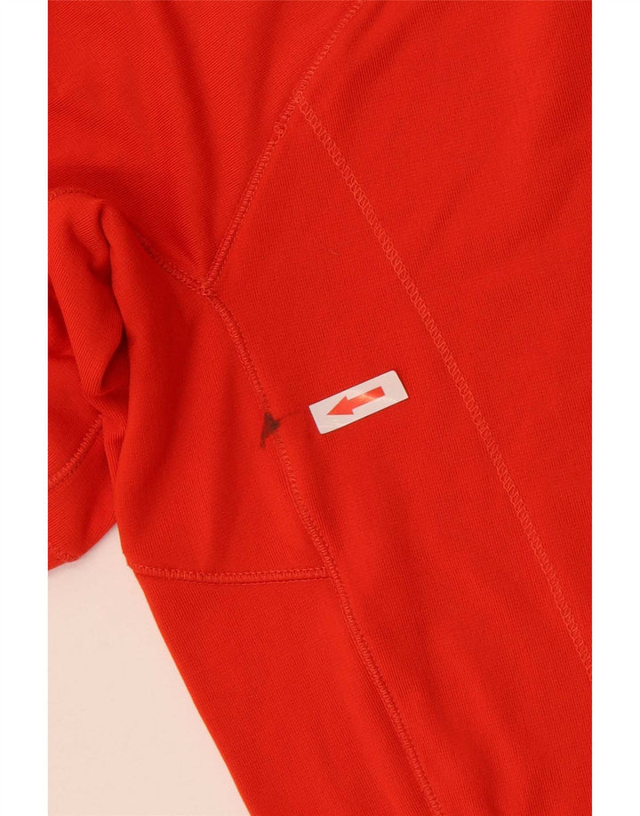 Berghaus Hombre Zip Neck Top Manga Larga Poliéster Naranja Mediano Deportes