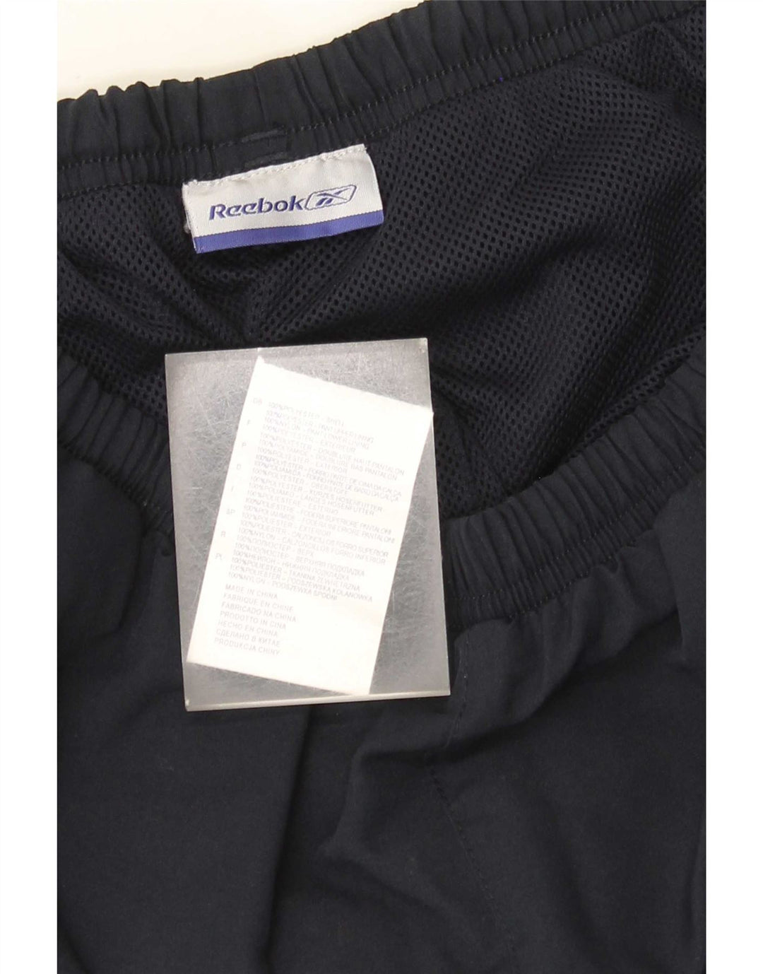 Pantalón Reebok Hombre Chándal Small Azul Marino Poliéster