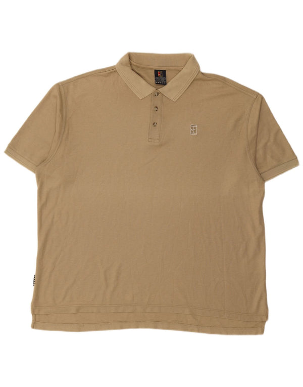 NIKE Polo Hombre ES 45/47 XL Beige Algodón