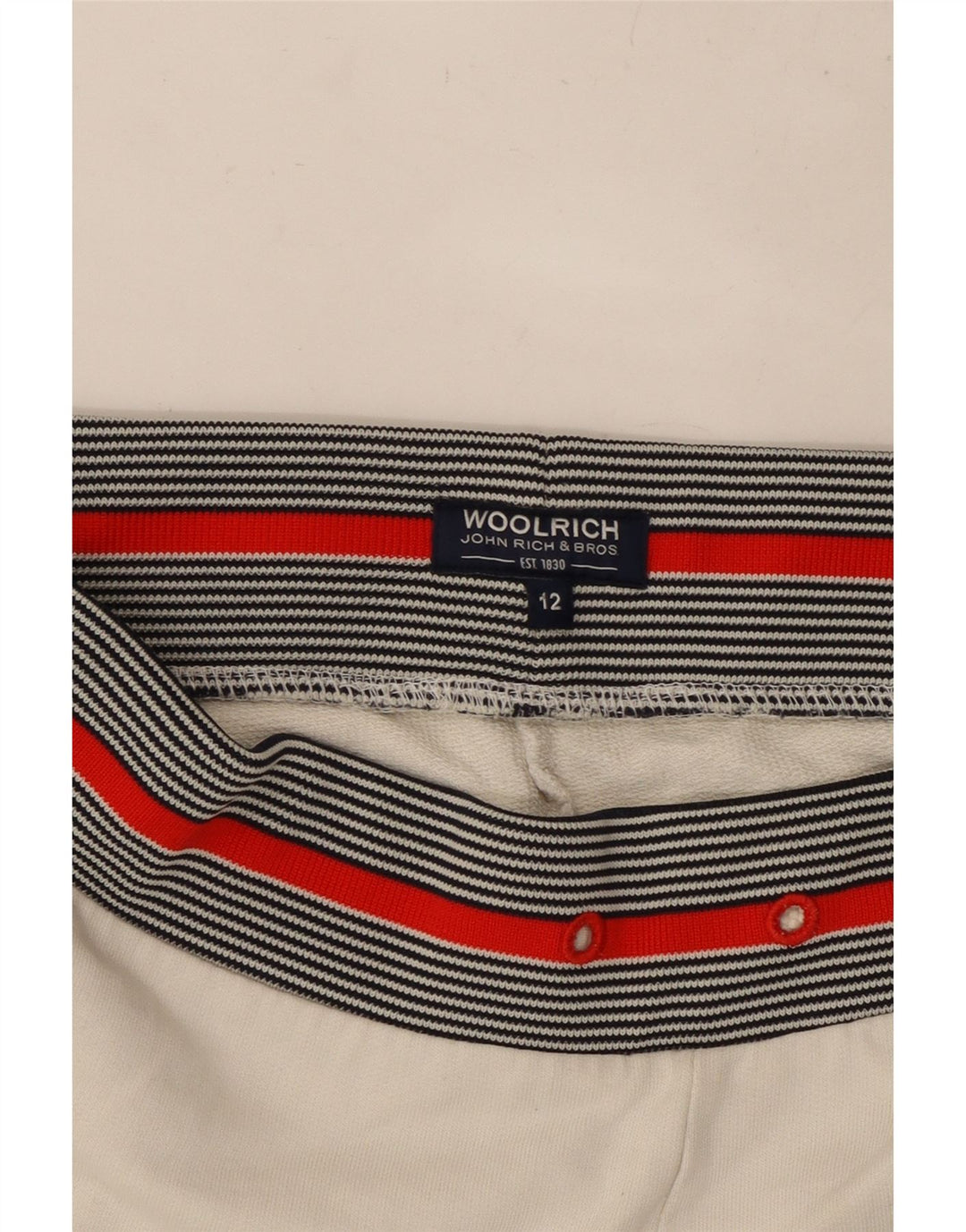 Woolrich Pantalones cortos deportivos con gráficos para niños 11-12 años Algodón blanco