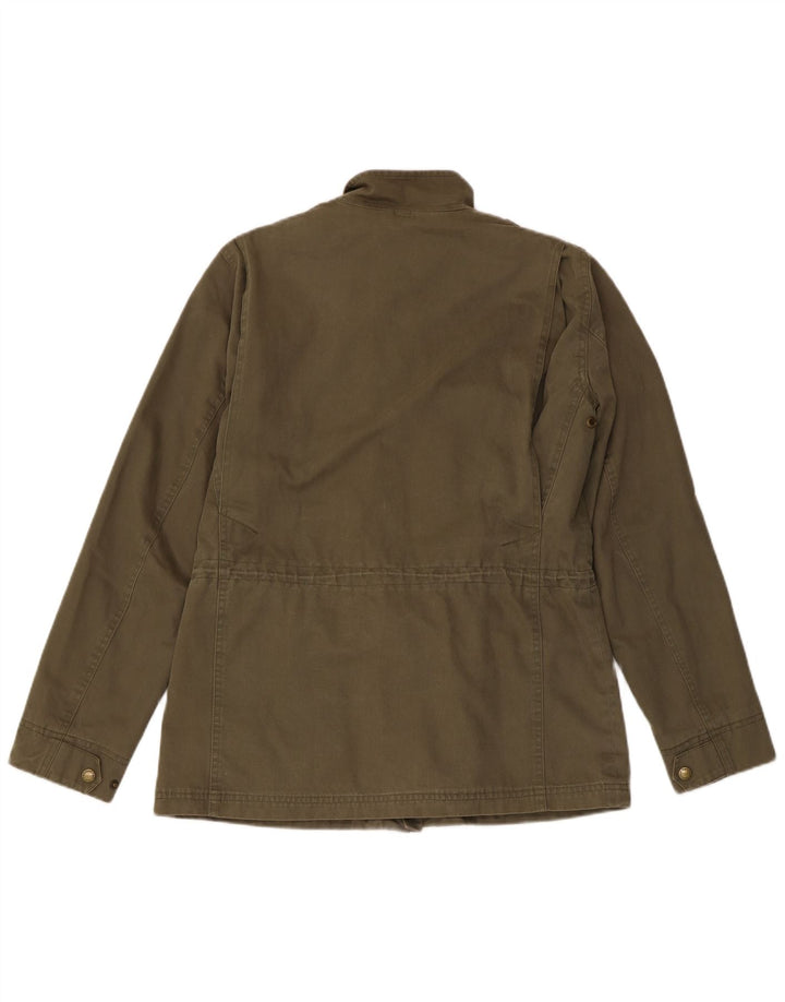 TIMBERLAND Chaqueta militar para mujer Reino Unido 12 Algodón caqui mediano