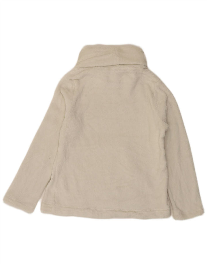 Jersey de forro polar con cuello vuelto para mujer de Fat Face UK 40 Poliéster blanco mediano