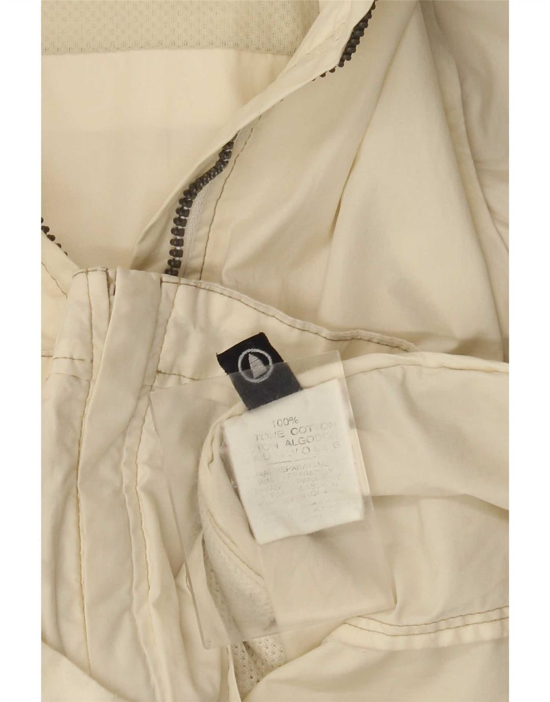 Murphy & Nye Chaqueta bomber con capucha para mujer UK 10 Small Off White Cotton