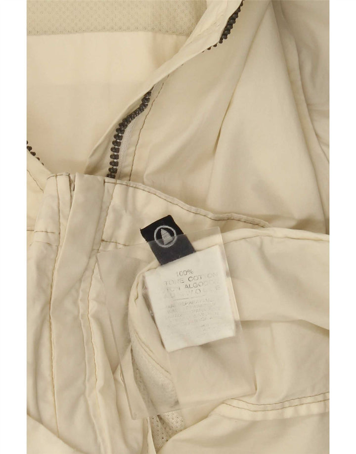 Murphy & Nye Chaqueta bomber con capucha para mujer UK 10 Small Off White Cotton