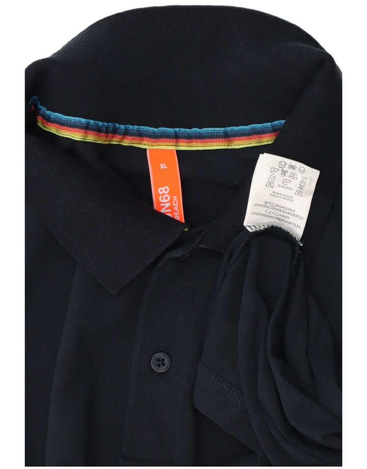 Polo Sun68 Hombre XL Algodón Azul Marino
