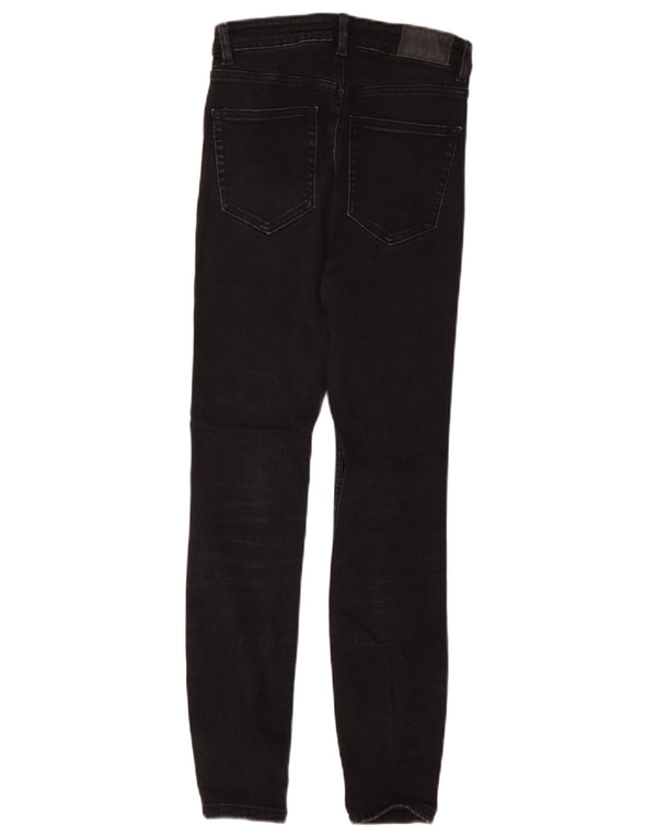 Zara Vaqueros Pitillo Mujer EU 36 XS W26 L26 Algodón Negro