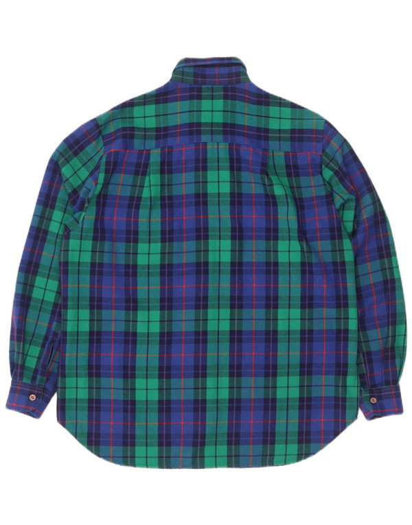 Gabri elle La Camicia Camisa de franela para mujer UK 46 Large Cuadros multicolores