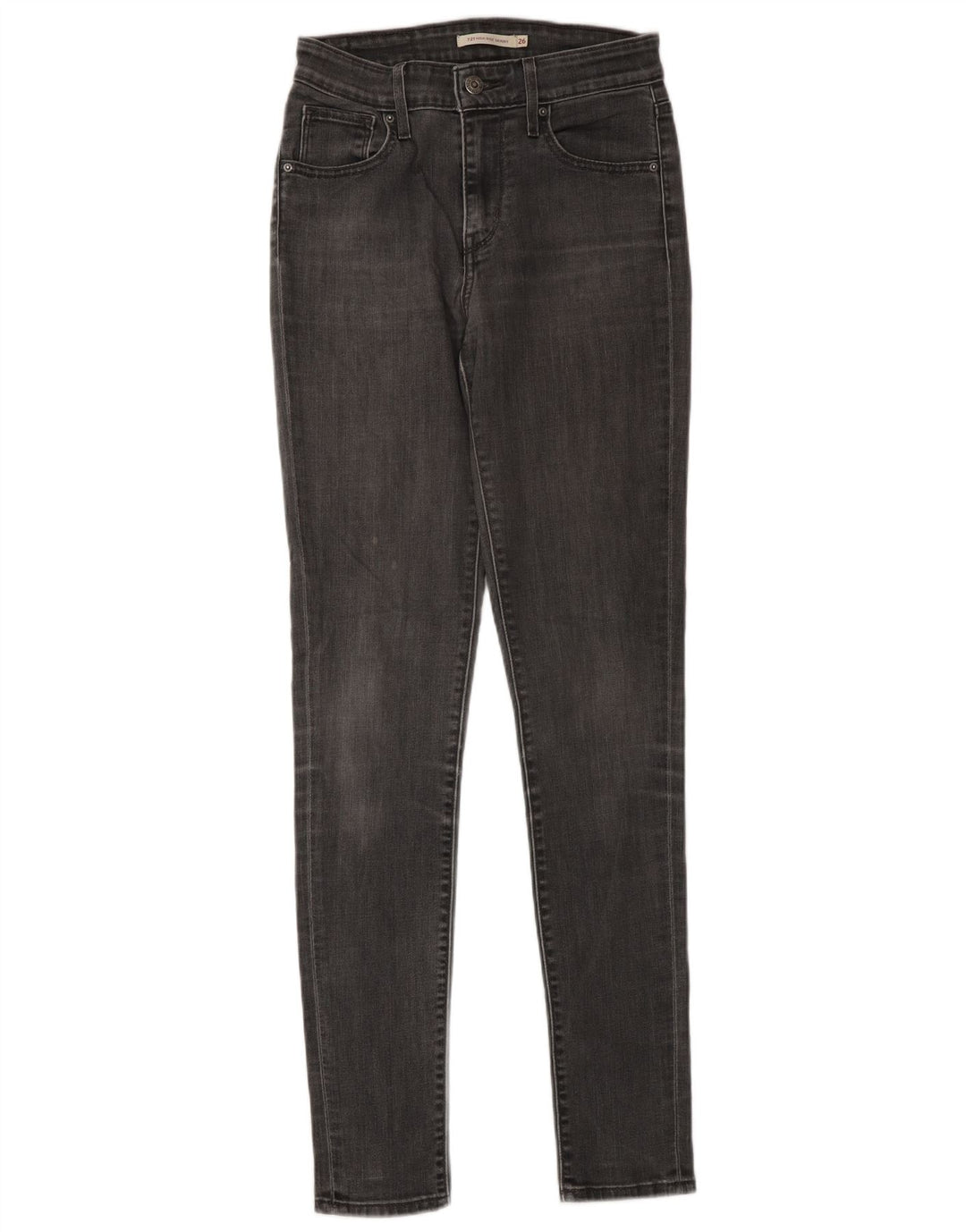 Vaqueros pitillo Levi's para mujer W26 L34 Algodón gris
