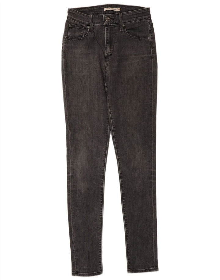 Vaqueros pitillo Levi's para mujer W26 L34 Algodón gris