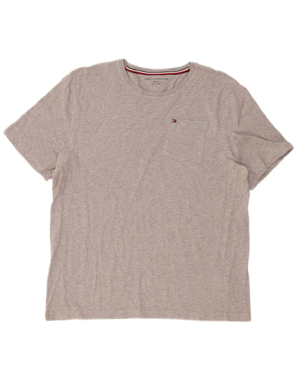 Tommy Hilfiger Camiseta Hombre Top XL Gris Algodón