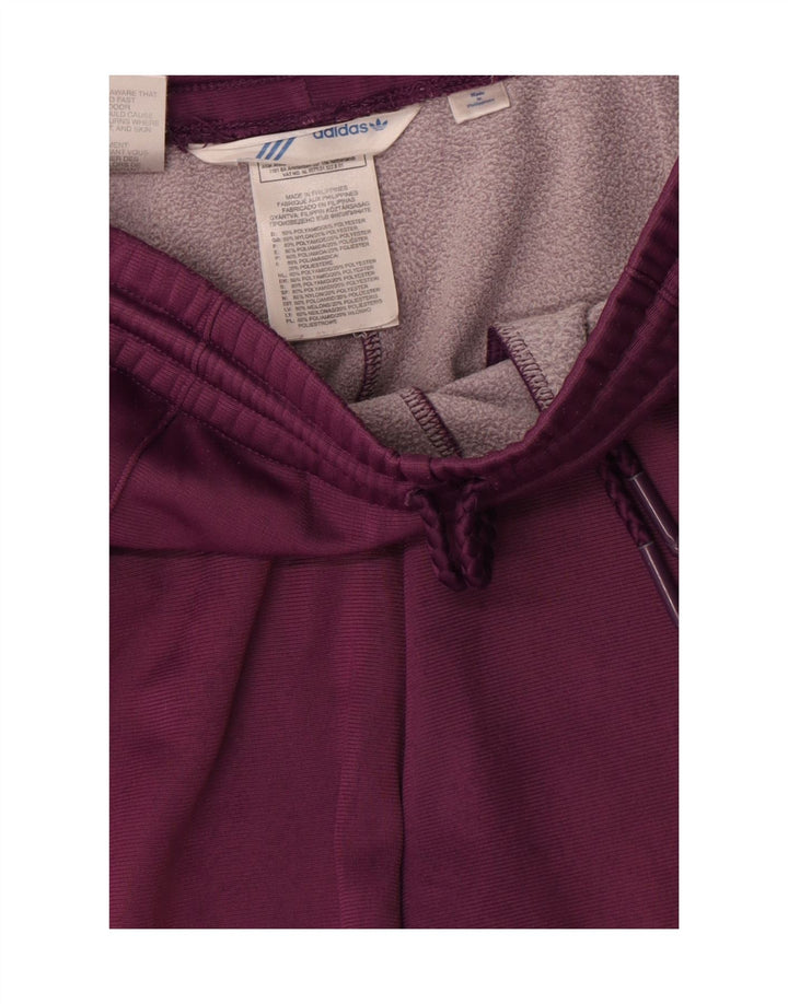 Adidas Pantalones de chándal para mujer UK 44 Medio Borgoña Poliéster