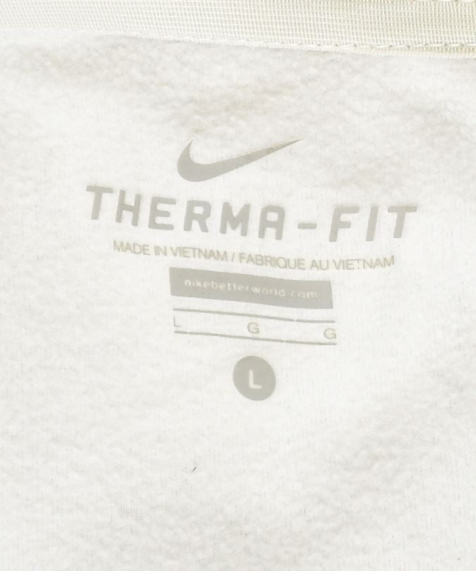 NIKE - Chaqueta polar Therma Fit para mujer, talla 40, poliéster gris grande